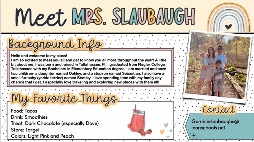 Meet Mrs. Slaubaugh